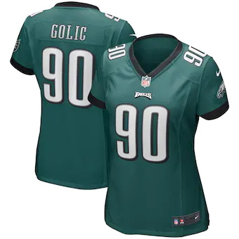 womens nike mike golic midnight green philadelphia eagles g